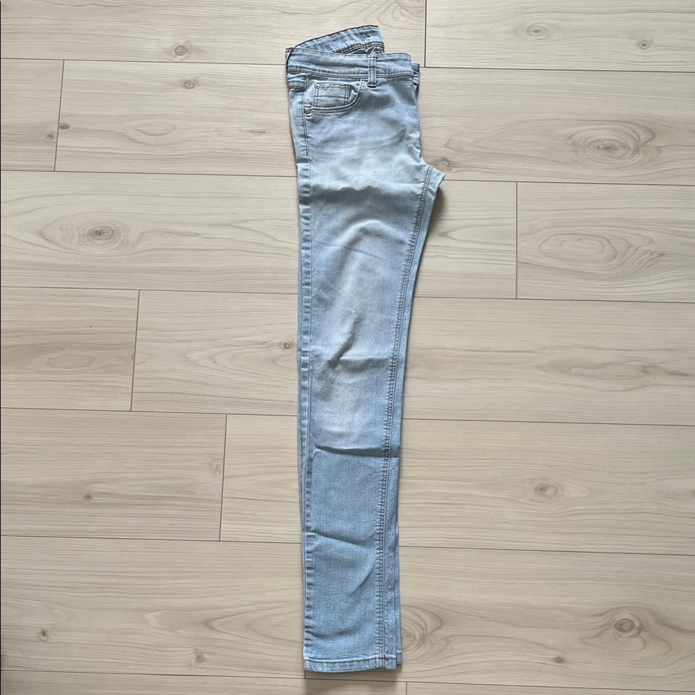 Sky Blue Skinny Mim Denim Jeans for Women
